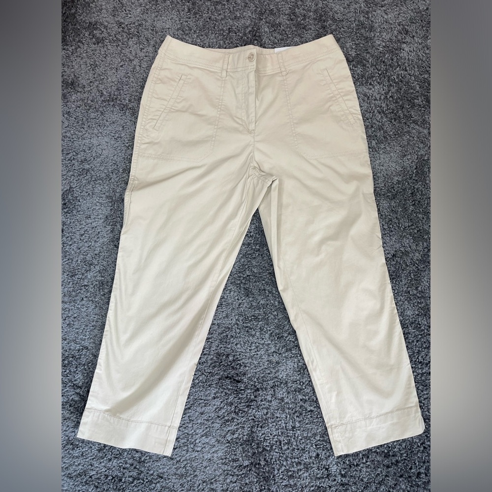 Chico’s secret stretch casual straight leg crop pants capri women’s size 6